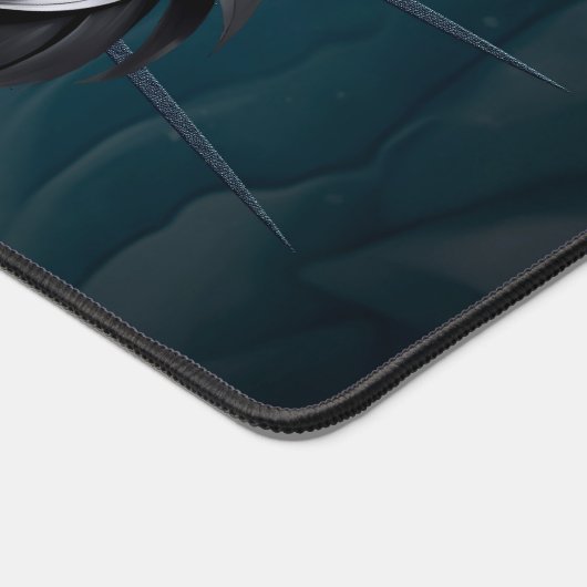 陰陽オオカミ。 デスクマット (コーナー)