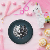 陰陽オオカミ。 ペーパープレート (パーティー)