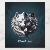 陰陽オオカミ。 ワインラベル (シングルラベル)