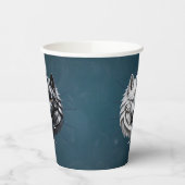 陰陽オオカミ。 紙コップ (左)