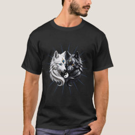 陰陽オオカミ。 Tシャツ