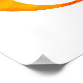 陰陽オレンジと黄色の水の色中国の ポスター (角)