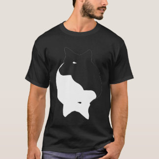 陰陽オーストラリア牛の犬ヘラーシンボルゼン Tシャツ