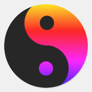 陰陽カスタムシール ラウンドシール