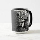 陰陽キドニーマグカップ – 反転 マグカップ (正面右)