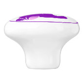 陰陽キャッツパープルデコール セラミックノブ (側面)
