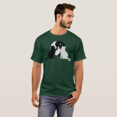 陰陽キャットおもしろい猫好きヴィンテージ Tシャツ (正面フル)