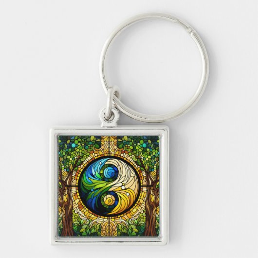 陰陽キーチェーン キーホルダー (正面)