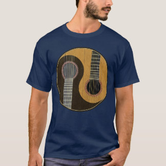 陰陽ギタリスト クール ミュージシャン 音楽好き ギター Tシャツ