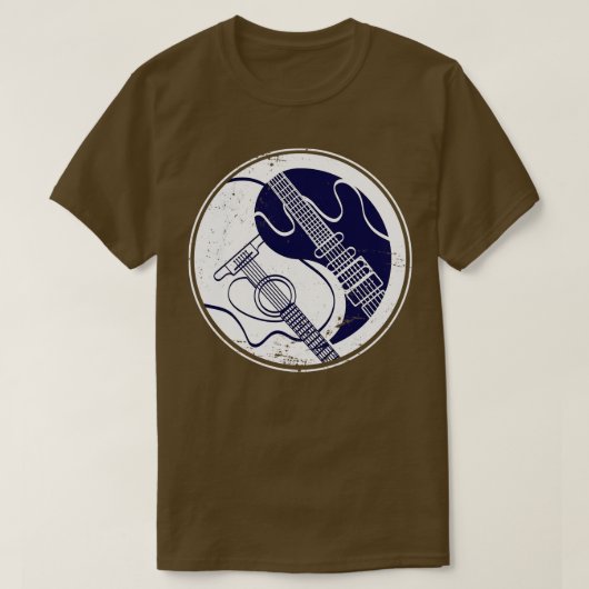 陰陽ギター Tシャツ (デザイン正面)