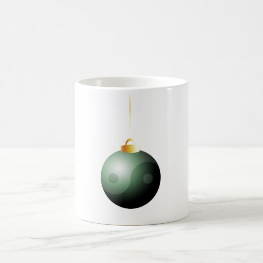 陰陽クリスマスボール コーヒーマグカップ (中央)