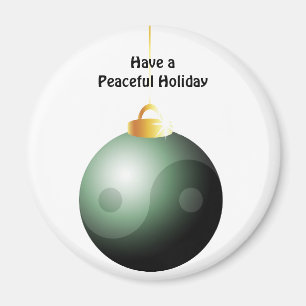 陰陽クリスマスボール マグネット