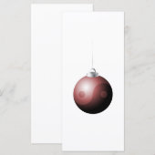 陰陽クリスマスボールin赤 (正面/裏面)