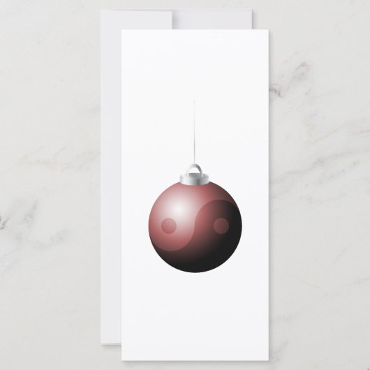 陰陽クリスマスボールin赤 (正面)