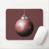 陰陽クリスマスボールin赤 マウスパッド (マウス)