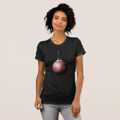陰陽クリスマスボールin赤 tシャツ (正面フル)