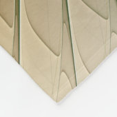 陰陽グリーンイエロー抽象芸術フラクカラフルトル フリースブランケット (角)