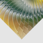 陰陽グリーンイエロー抽象芸術フラクカラフルトル 薄葉紙 (詳細)