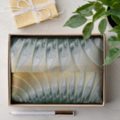 陰陽グリーンイエロー抽象芸術フラクカラフルトル 薄葉紙 (ギフト)