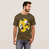 陰陽コイ魚の中国の幸運のバランス Tシャツ (正面フル)