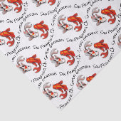 陰陽コイ魚植物園ビジネスロゴ 薄葉紙 (詳細)