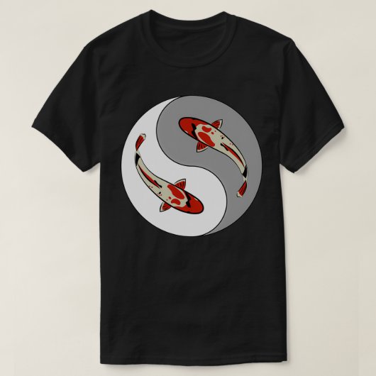 陰陽コイ Tシャツ (デザイン正面)