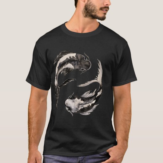 陰陽コイ Tシャツ (正面)