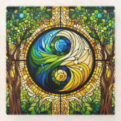 陰陽コースター ガラスコースター (正面)