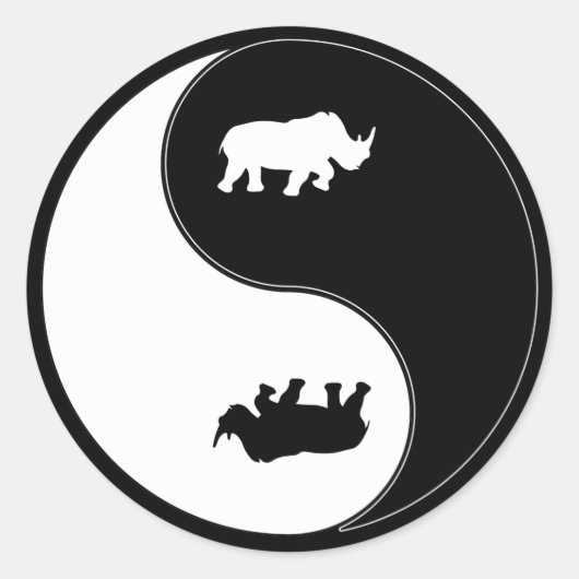 陰陽サイ ラウンドシール (正面)