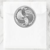 陰陽サソリとステンレススチール効果 ラウンドシール (バッグ)