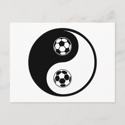 陰陽サッカー ポストカード (正面)