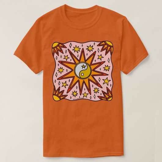 陰陽サン Tシャツ (デザイン正面)