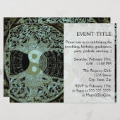 陰陽シンボル曼荼羅 招待状 (正面/裏面)