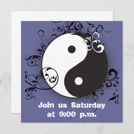 陰陽スクロール 招待状 (正面/裏面)