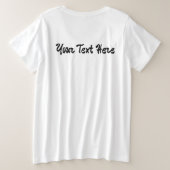 陰陽タトゥー装飾スタイル プラスサイズTシャツ (デザイン裏面)