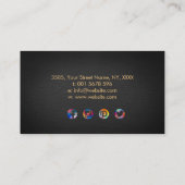 陰陽ツリーのライフ – カラフル離れズ・ビジネス 名刺 (裏面)