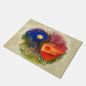 陰陽ツリーの風景 ドアマット (アングル)