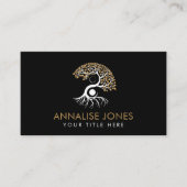 陰陽ツリー・オブ・ライフ – ゴールデン葉ズ 名刺 (正面)