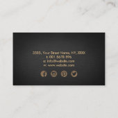 陰陽ツリー・オブ・ライフ – Golden Business Card 名刺 (裏面)