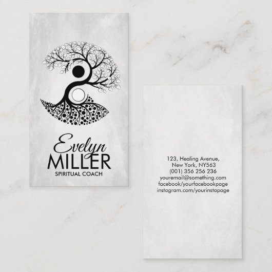 陰陽ツリー 名刺 (正面/裏面)