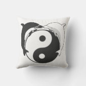 陰陽ドルフィンズブラック/ホワイト クッション (裏面)