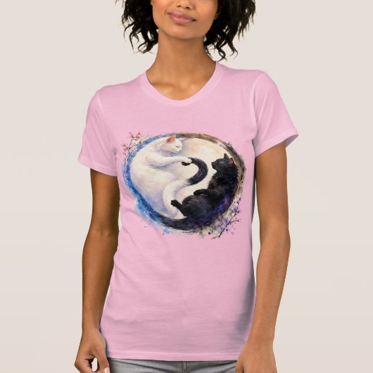 陰陽ネコ Tシャツ (正面)