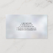 陰陽ハス花 – 黒と金ゴールド 名刺 (裏面)