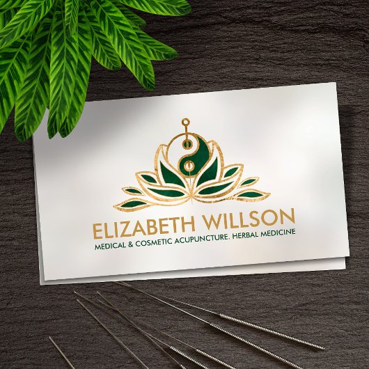 陰陽ハス鍼灸針 名刺