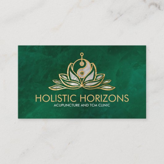 陰陽ハス鍼灸針 名刺 (正面)