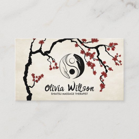 陰陽ハンズ桜ツリー 名刺 (正面)