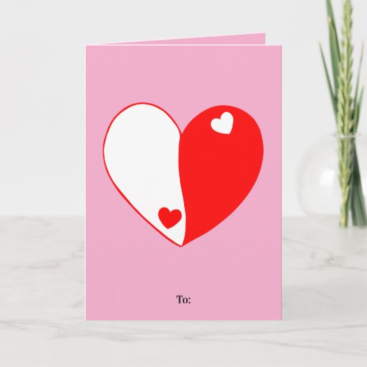 陰陽ハートラブデザイン - バランスと調和 シーズンカード (正面)