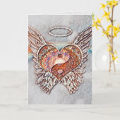 陰陽ハート グラフィック アーツ カード (黄色い花)