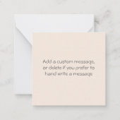 陰陽ハート – ピンクオレンジ赤 – メモ ノートカード (裏面)