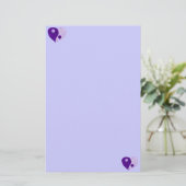 陰陽ハート(紫/薄紫) 便箋 (スタンド正面)
